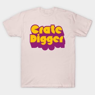 Crate Digger /// Vinyl Record Junkie Design T-Shirt